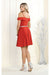 Quince Dama Dresses - Short Quinceanera Dresses in Color Rust