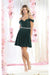 Quince Dama Dresses - Short Quinceanera Dresses in Color Hunter Green