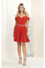 Quince Dama Dresses - Short Quinceanera Dresses in Color Rust