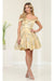 Quince Dama Dresses - Short Quinceanera Dresses in Color Champagne