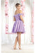 Quince Dama Dresses - Short Quinceanera Dresses in Color Lilac