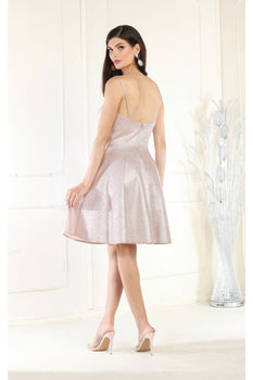 May Queen MQ1959 Spaghetti Straps Cocktail Dress