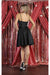 Quince Dama Dresses - Short Quinceanera Dresses in Color Black