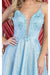 Quince Dama Dresses - Short Quinceanera Dresses in Color Baby Blue