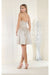 Quince Dama Dresses - Short Quinceanera Dresses in Color Champagne
