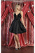 Quince Dama Dresses - Short Quinceanera Dresses in Color Black