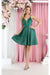 Quince Dama Dresses - Short Quinceanera Dresses in Color Hunter Green