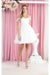 Quince Dama Dresses - Short Quinceanera Dresses in Color Ivory