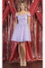 Quince Dama Dresses - Short Quinceanera Dresses in Color Lilac