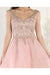Quince Dama Dresses - Short Quinceanera Dresses in Color Blush/Gold
