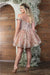 Quince Dama Dresses - Short Quinceanera Dresses in Color Rose Gold