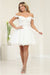 Quince Dama Dresses - Short Quinceanera Dresses in Color Ivory