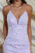Quince Dama Dresses - Short Quinceanera Dresses in Color Lilac