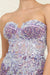 Quince Dama Dresses - Short Quinceanera Dresses in Color Lilac