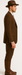 Mel-M158 Coffee Color - Light Brown - Mocha 2 Buttons Vested Suit Pant Classi Mel-M158 Suit