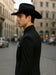 Men 2 Button Trim Cowboy in Black Cowboy Suit - Country Wedding Suits