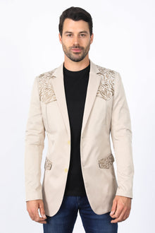 Men’s Embroidery Blazer – Fashion Designer Dress Jacket for Formal and Party Wear