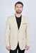 Men’s Beige Date Night Blazer – Tailored Modern Fit Stretch Jacket