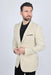 Men’s Beige Date Night Blazer – Tailored Modern Fit Stretch Jacket