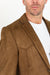 Double Button Suede Western Blazer Brown