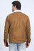 Classic Camel Faux Suede Jacket for Men – Sherpa Lined Warm Winter Style
