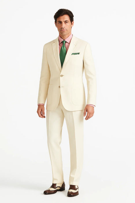 Men Ivory 2 Button Style Perfect For Wedding Jacket