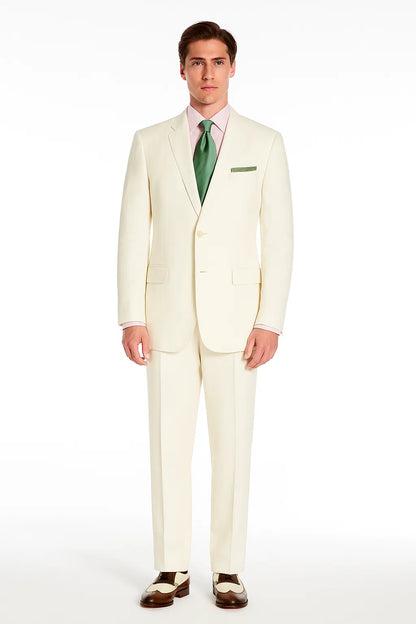 Men Ivory 2 Button Style Perfect For Wedding Jacket - Image 5