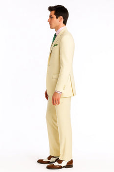 Men Ivory 2 Button Style Perfect For Wedding Jacket - Image 8