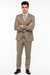Men’s Modern Fit 3-Piece Taupe Suit with Vest – Stylish Formal Wear for Weddings & Business