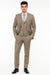 Men’s Modern Fit 3-Piece Taupe Suit with Vest – Stylish Formal Wear for Weddings & Business