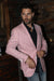 Men’s Pink Sport Coat – Modern Fit Stretch Blazer for Evening Wear