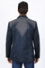 Men’s Navy Fashion Blazer with Embroidery – Smart Casual Dress Jacket