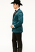 Men's 2 Buttons Slim Fit Teal Sharkskin Blazer Sport coat