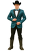 Men's 2 Buttons Slim Fit Teal Sharkskin Blazer Sport coat