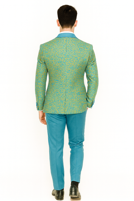 Men’s Aqua Formal Tuxedo – Wedding, Prom & Event Wear
