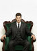 Men'S Black And White Gangster Bold PinStripe Mars Vested 3 Piece Fashion Suit