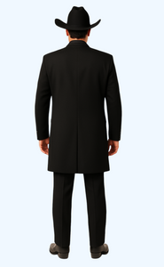 Men's Black Long  Fashion Dress Zoot suit