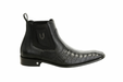 Men's Black Vestigium Boots Genuine Caiman Belly Chelsea Boots