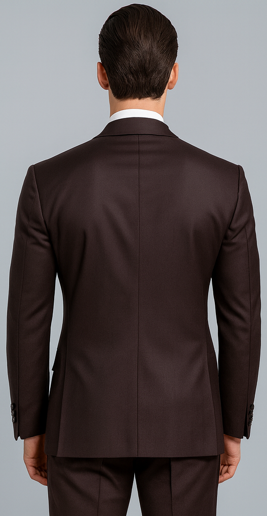 Men's Brown Western Slim Fit Cowboy Tuxedo Suit with 1-Button Front Closure and Peak Lapel – Wide Lapel Western Formal Suit - Traje Para Hombre - Image 3