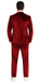 Men’s Velvet Burgundy Suit – Slim Fit 2-Piece Formalwear Set by Tazzio