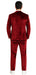 Men’s Velvet Burgundy Suit – Slim Fit 2-Piece Formalwear Set by Tazzio