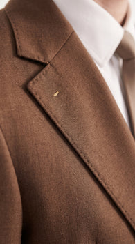 Men’s Chestnut Brown 3-Piece Suit – Two-Button Wedding, Business and Formal Suit with Vest Modern Fit