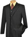 Men's Classic Single breasted 3 Piece Suit Colors Black
