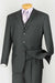 Men's Classic Three Piece ,3 buttons Suit Color Heather Gray