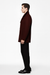 Men'S Designer Men'S Wool Men'S Peacoat Sale Wool Fabric Double Breasted Style Coat For Men Dark Burgundy