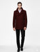 Men'S Designer Men'S Wool Men'S Peacoat Sale Wool Fabric Double Breasted Style Coat For Men Dark Burgundy
