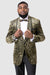Men's EJ Samuel One-Button Leopard Prom Tuxedo Jacket