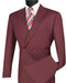Burgundy Double Breasted Regular Fit Suit