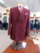 Burgundy Double Breasted Regular Fit Suit