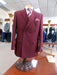 Burgundy Double Breasted Regular Fit Suit